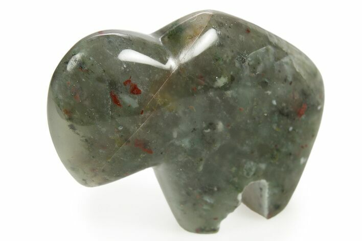 Polished Seftonite (Bloodstone/Heliotrope) Bison - Africa #308676